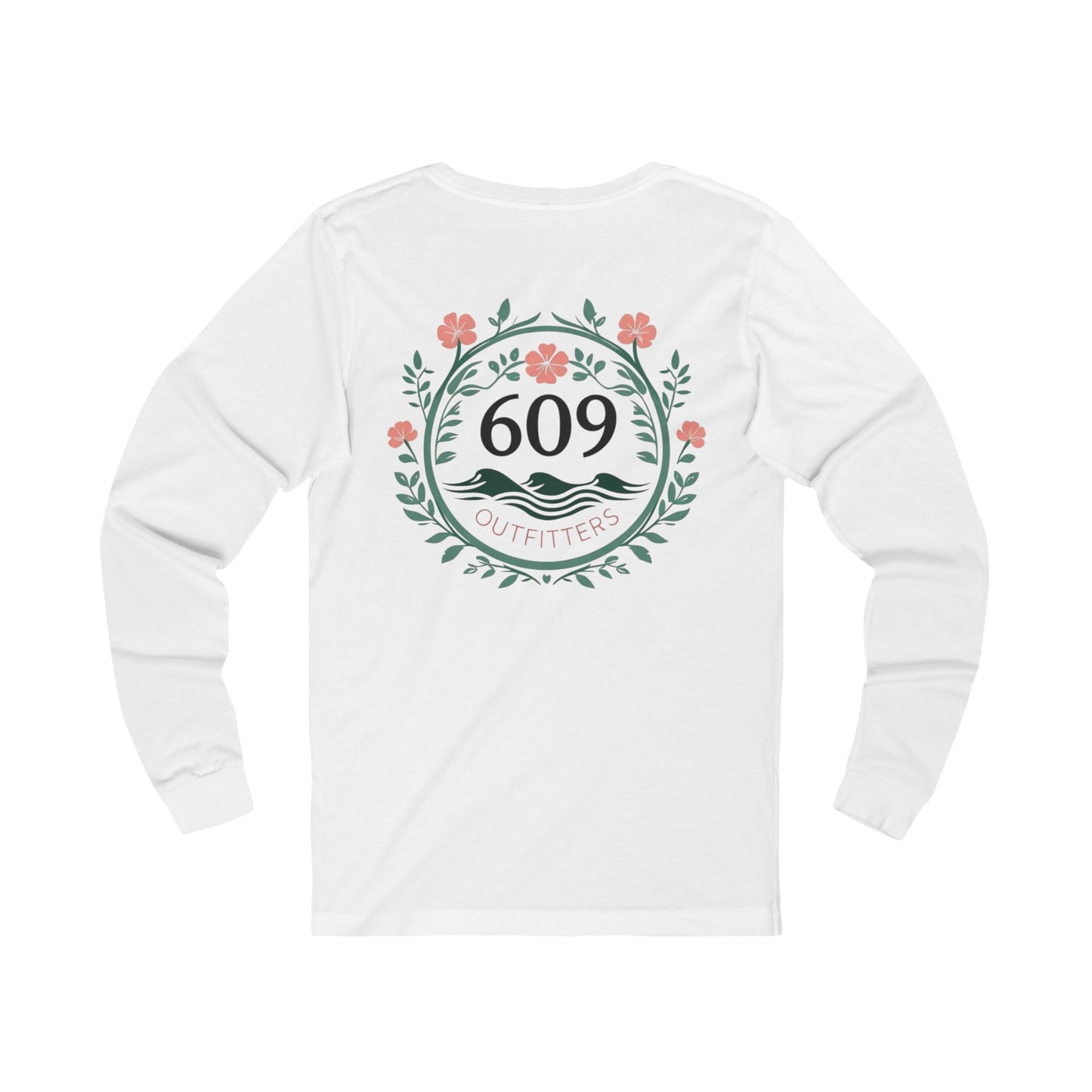 Women's Long Sleeve Tee | Flowers and Waves