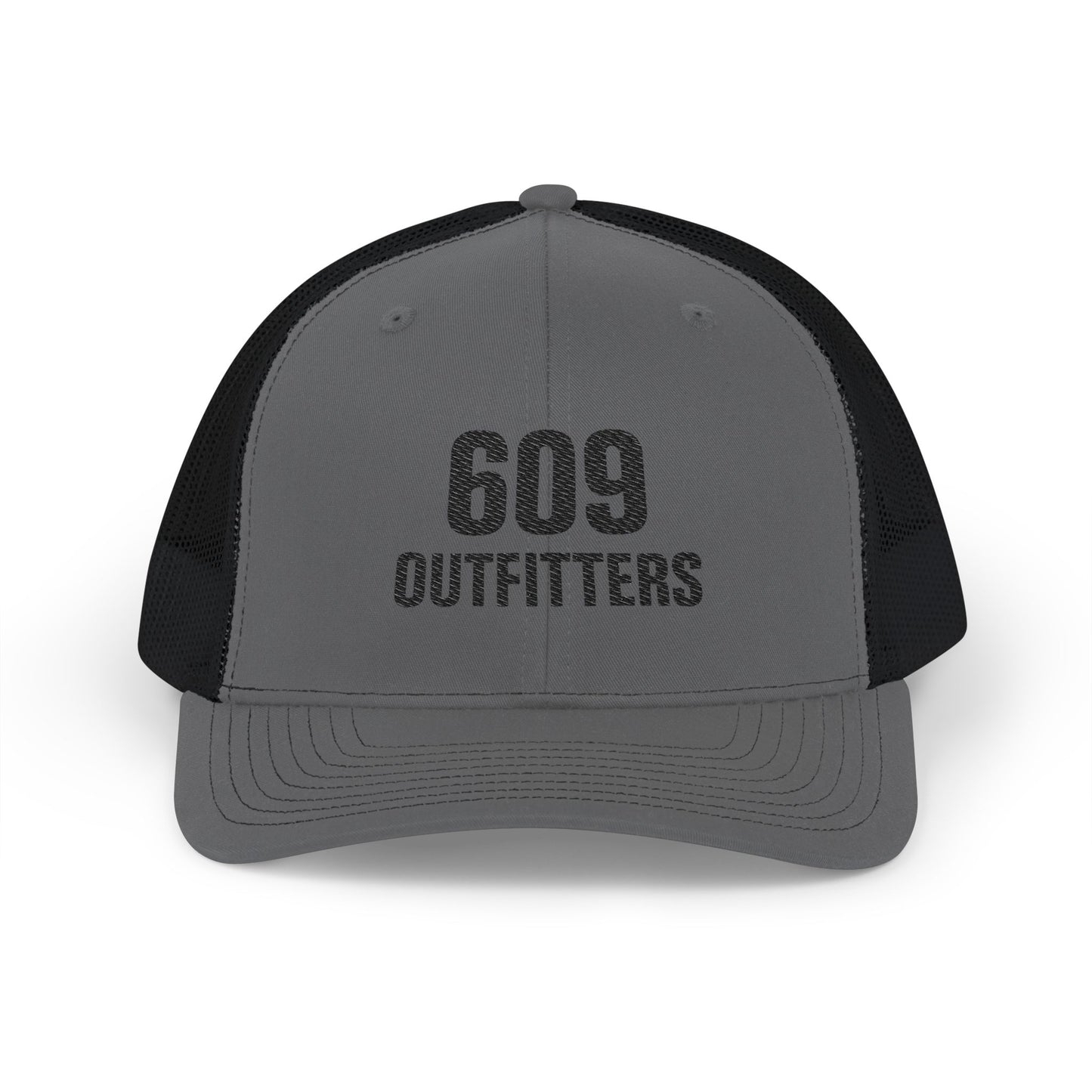 609 Outfitters Embroidered Logo Snapback Trucker Cap