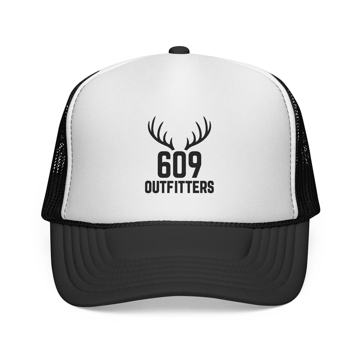 Simple Trucker Hat | Classic Antler Logo | Unisex Style by 609 Outfitters