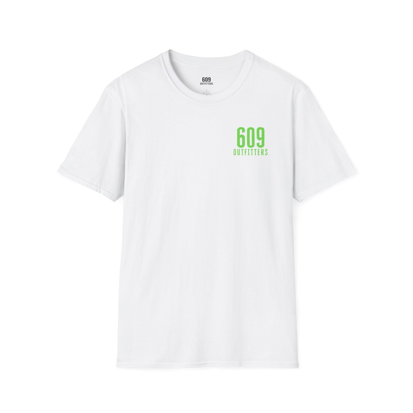 Contemporary Tee | 609 Locals Fishing Club Logo White