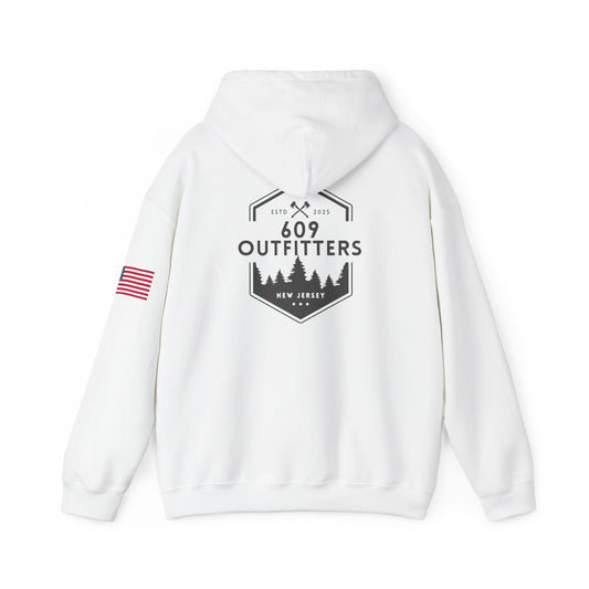 Limited Edition Outdoor Adventure Hoodie | 609 Pine Barrens White
