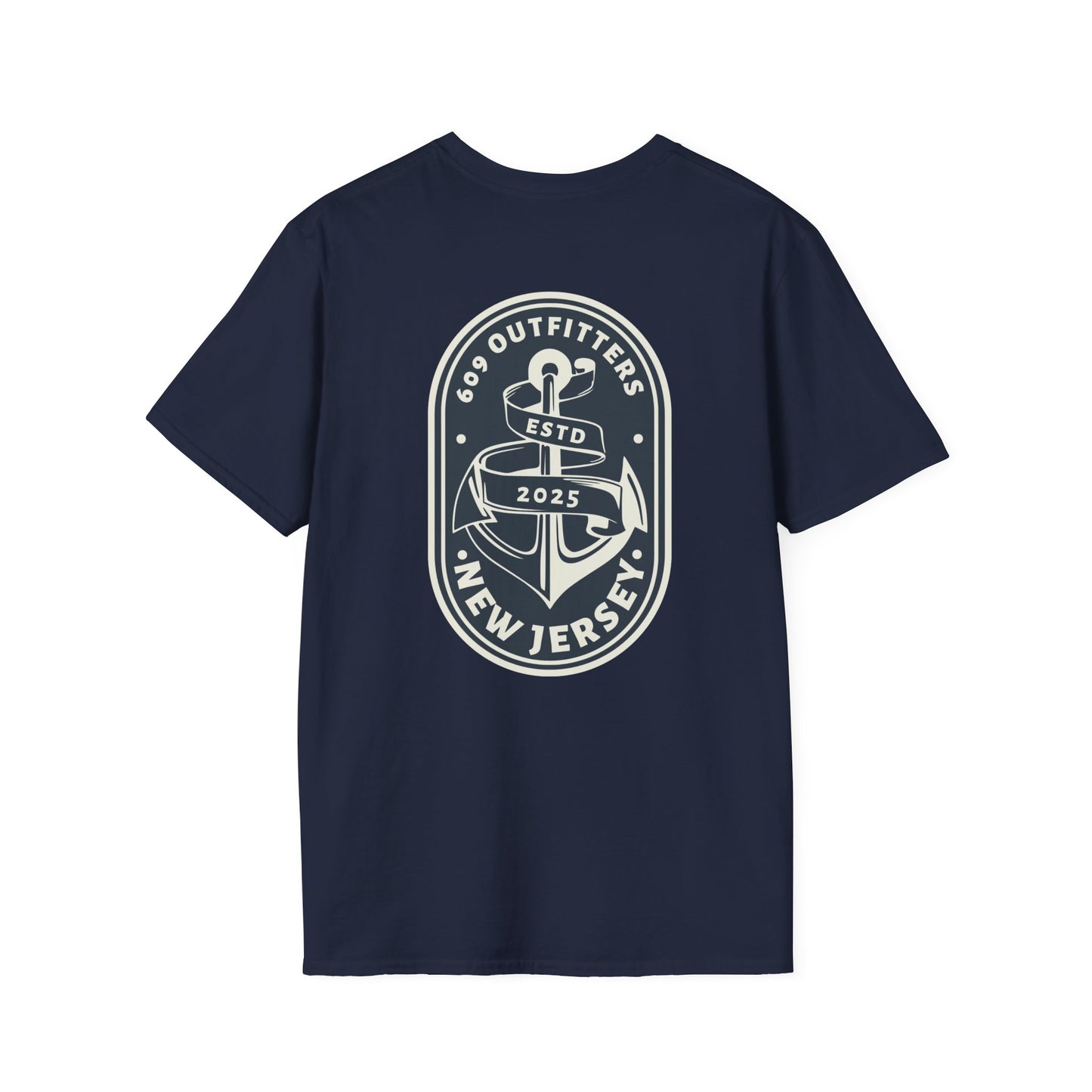 Contemporary Tee | Mens New Jersey Anchor Logo Navy