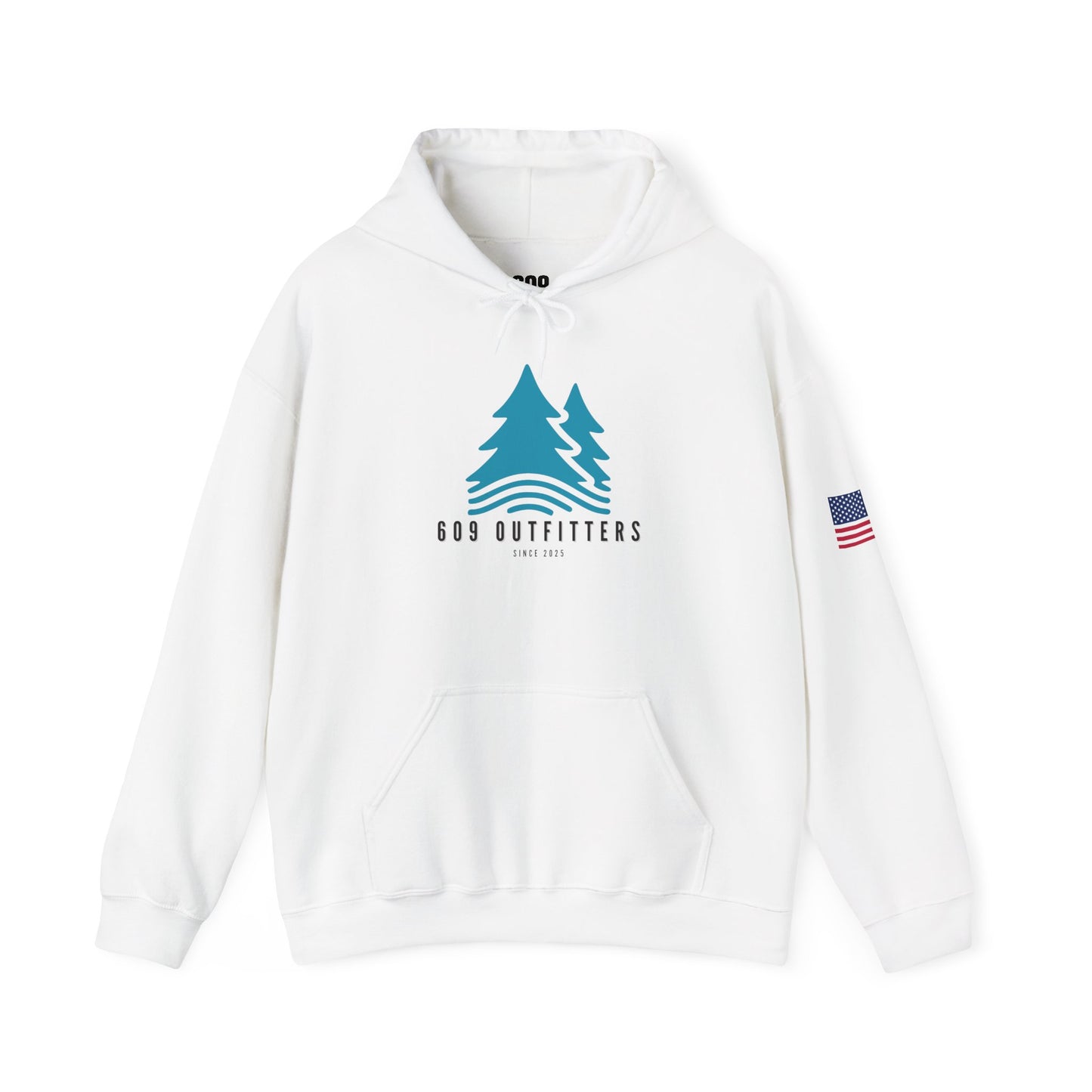 Outdoor Adventure Hoodie | Pine Wave Hoodie White