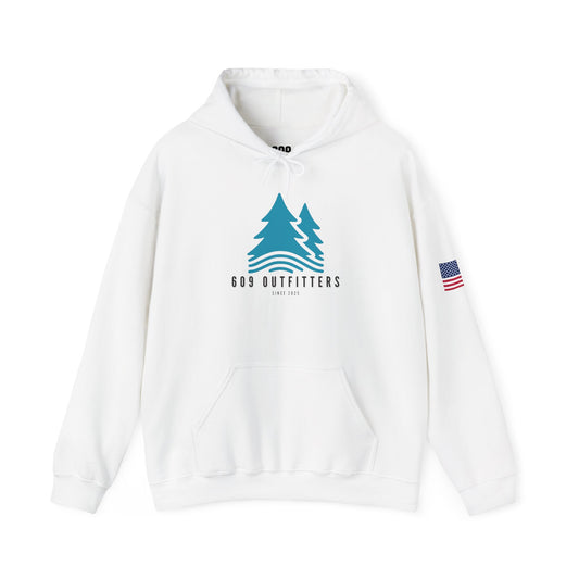 Outdoor Adventure Hoodie | Pine Wave Hoodie White