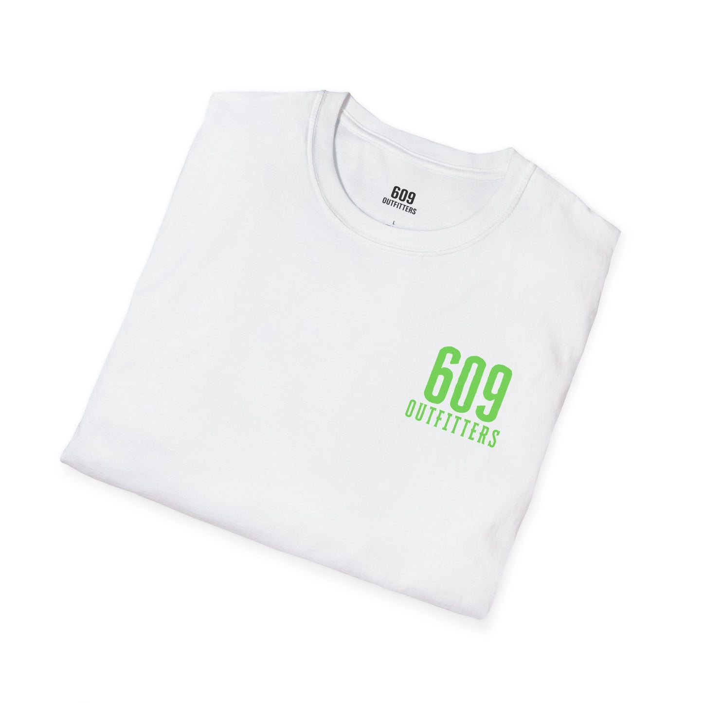 Contemporary Tee | 609 Locals Fishing Club Logo White