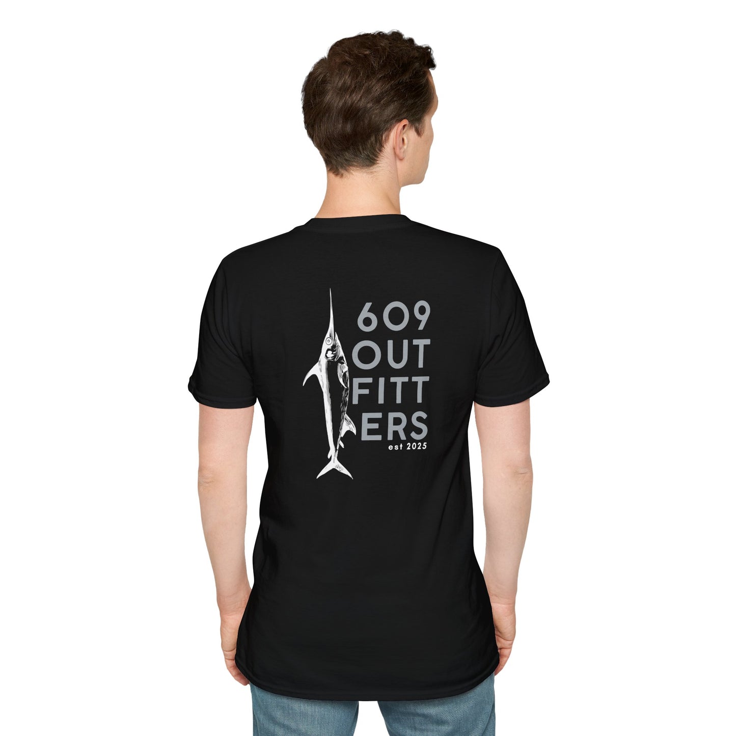 Contemporary Tee | Mens Swordfish Logo Black