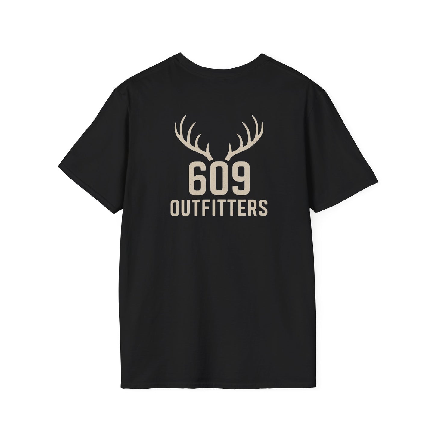 Contemporary Tee | Classic Antler Logo on Black