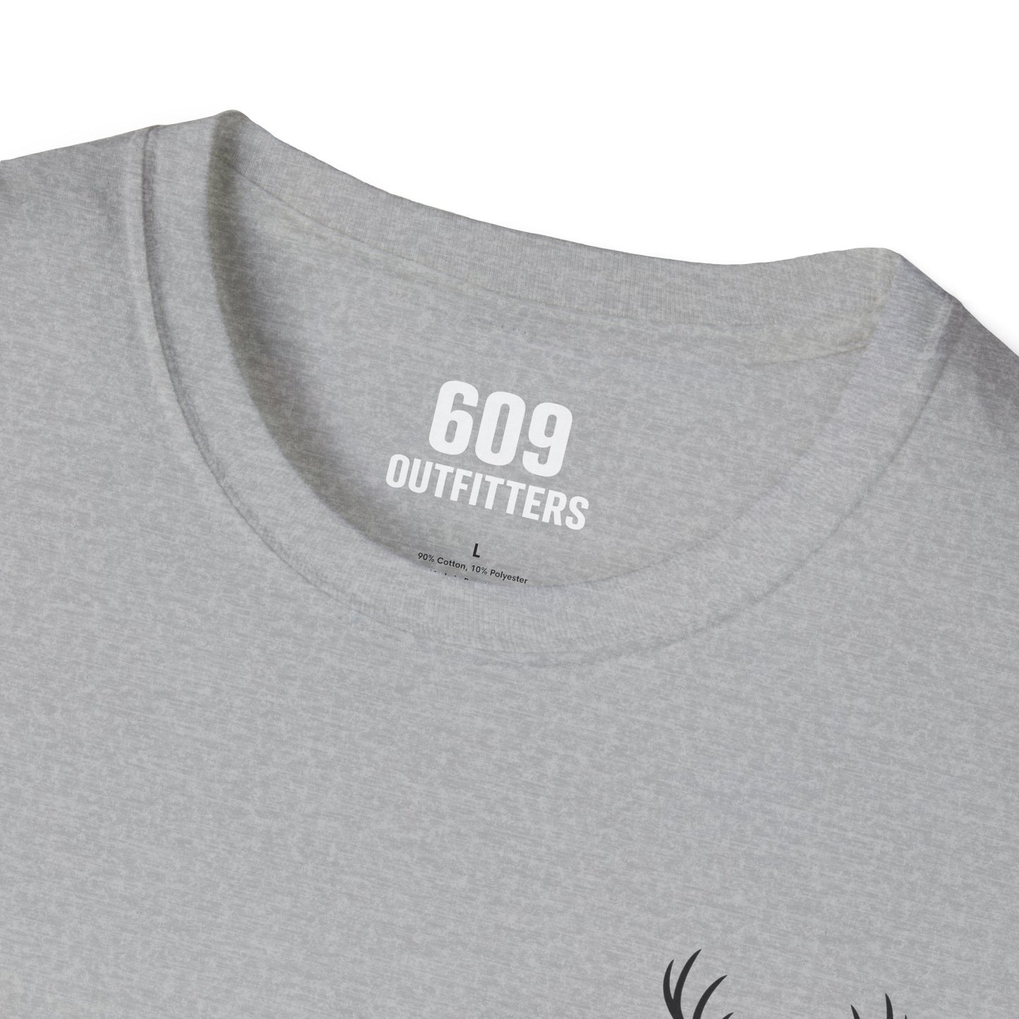 Contemporary Tee | Classic Antler Logo on Gray