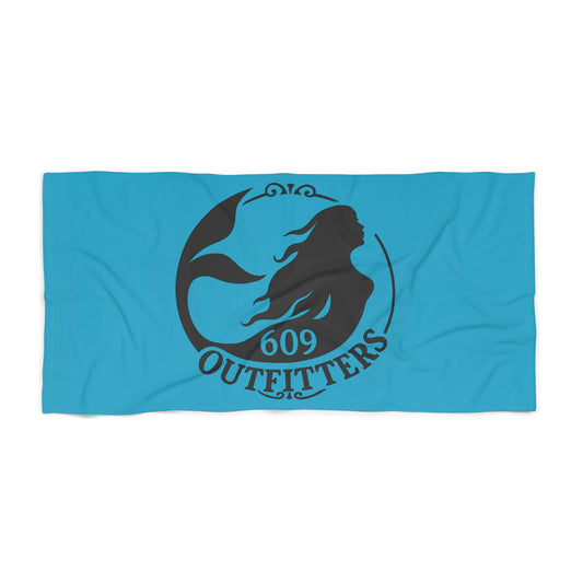609 Outfitters Classic Mermaid Logo |  Turquoise Beach Towel