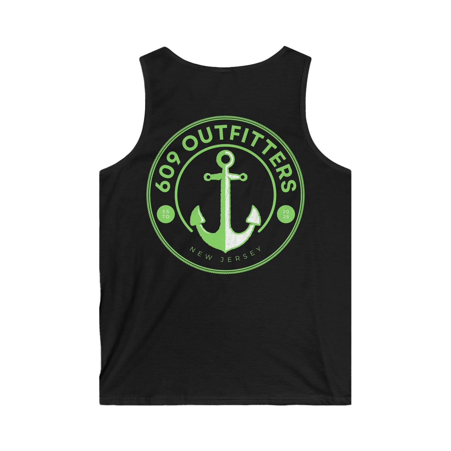609 Outfitters New Jersey Nautical Muscle Tee | Charcoal