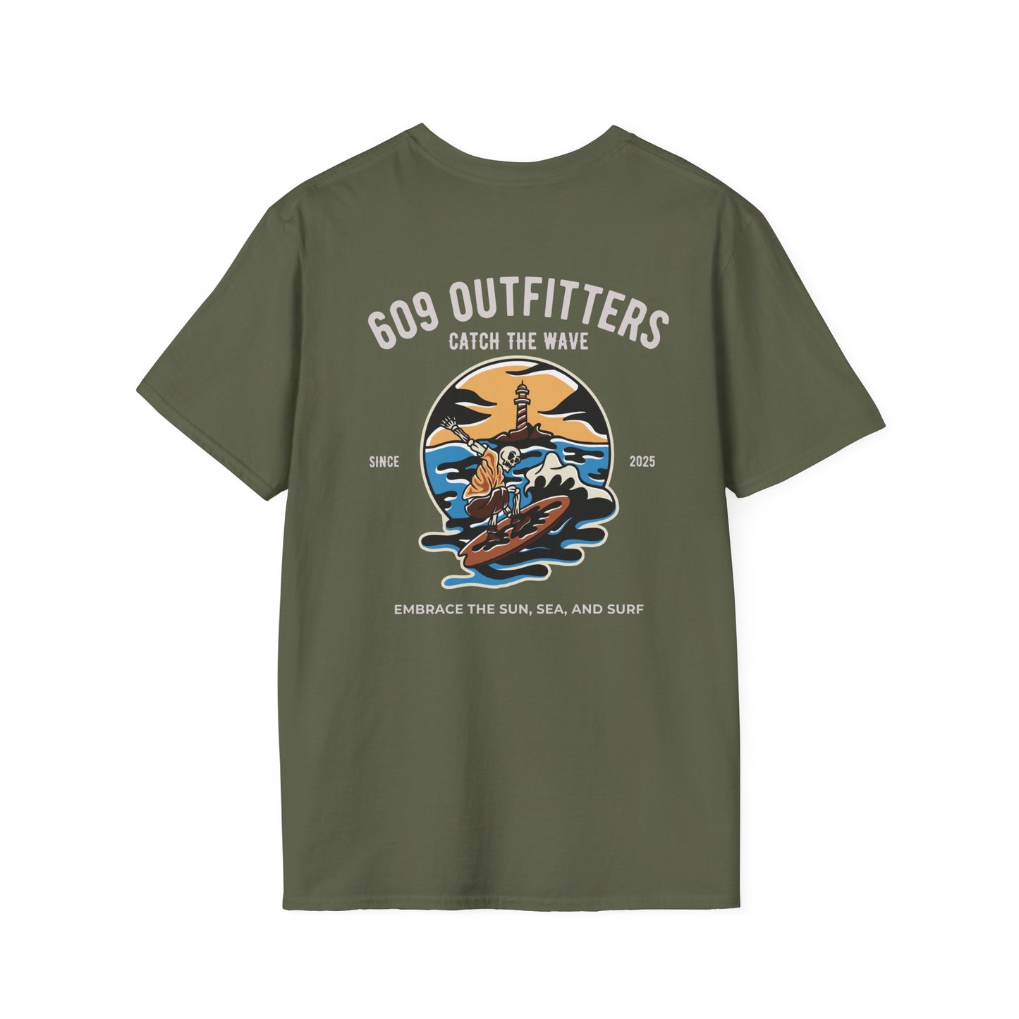 Contemporary Tee | Mens Surf Logo Olive