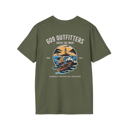 Contemporary Tee | Mens Surf Logo Olive