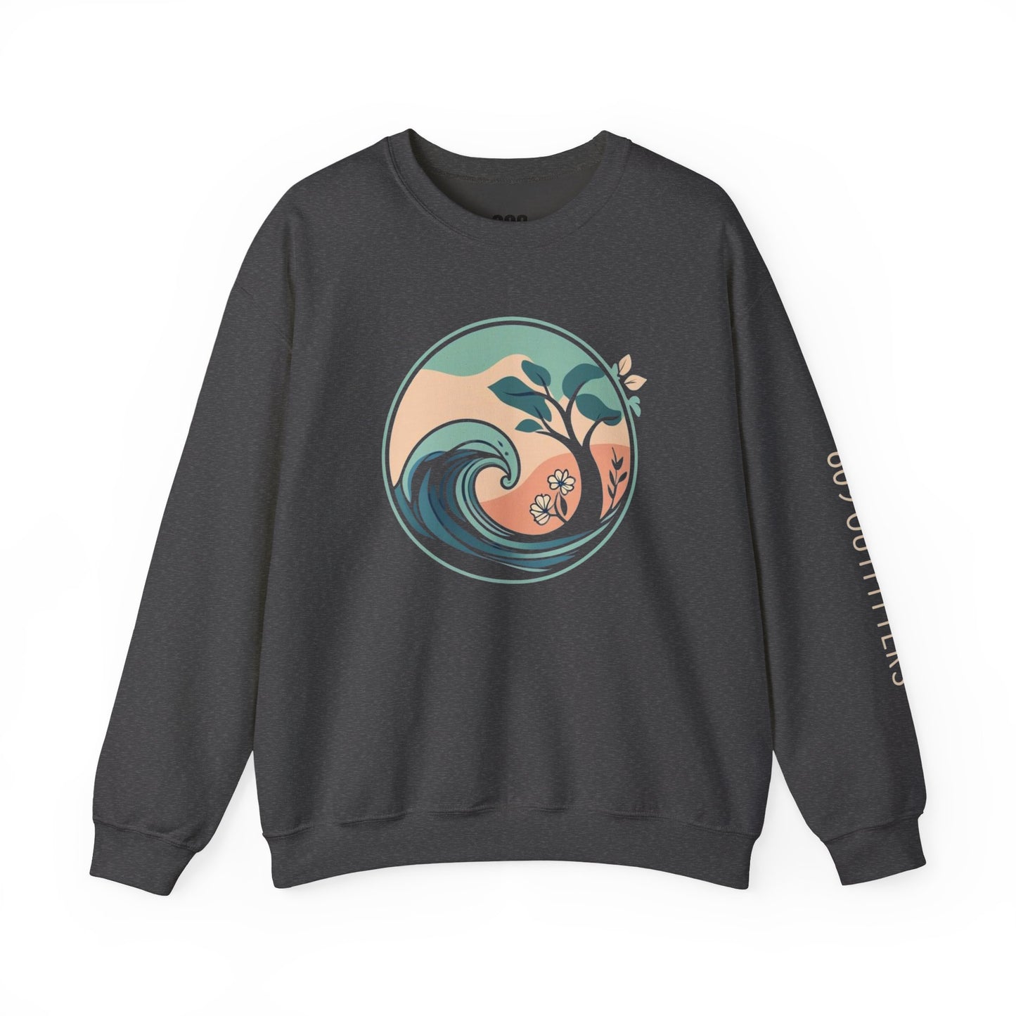 Women's Floral Wave Crewneck Sweatshirt