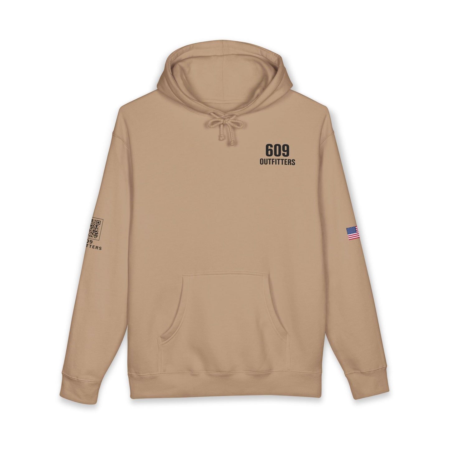 609 Outfitters Jersey Devil Hoodie | Sand Heavy Blend Pullover