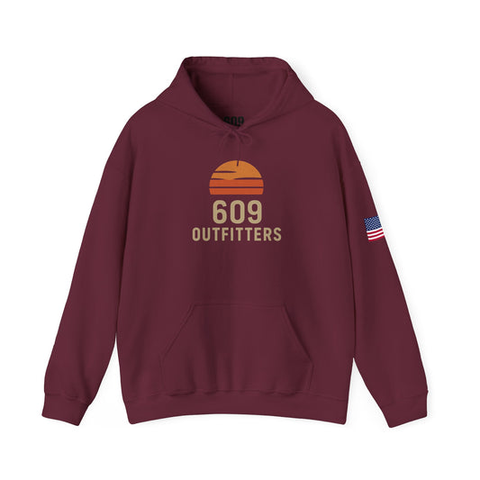 Outdoor Adventure Hoodie | Classic Sunset Logo