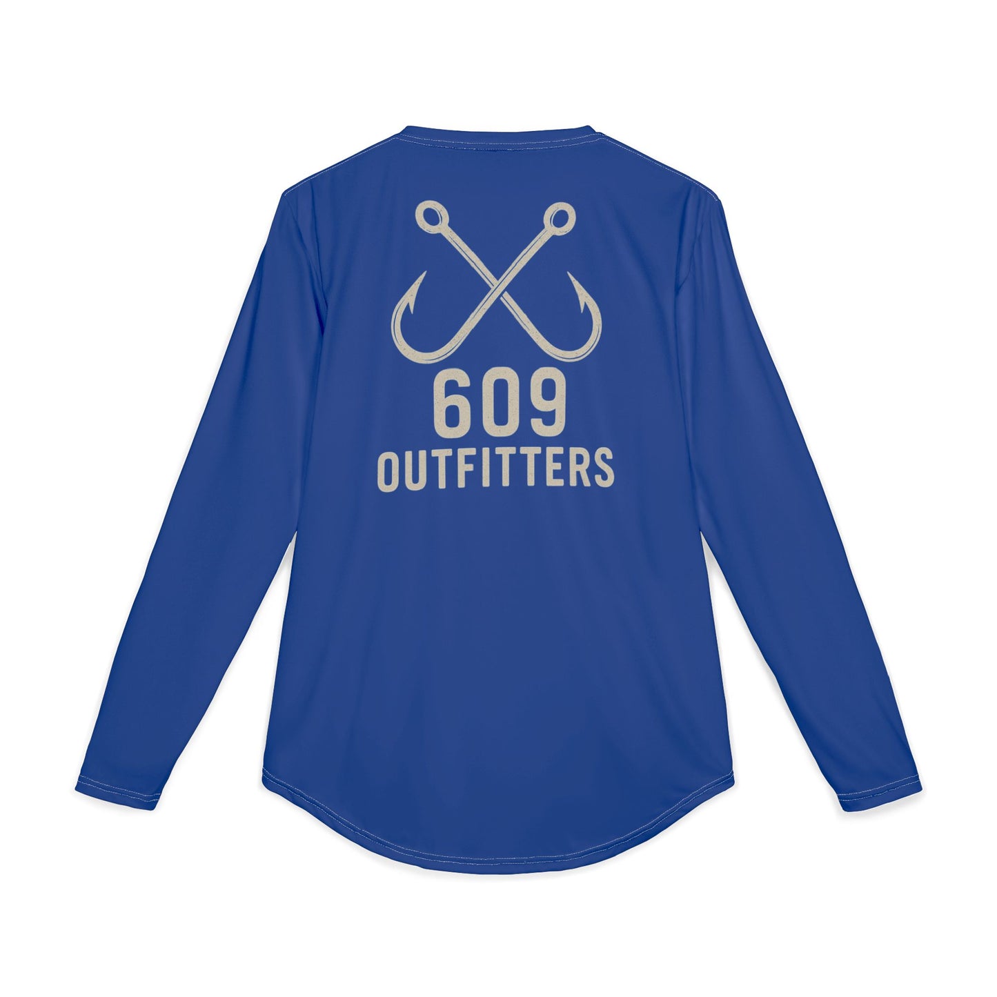 609 Classic Double Hook Logo | Long Sleeve UV Sun Protection Top Royal Blue