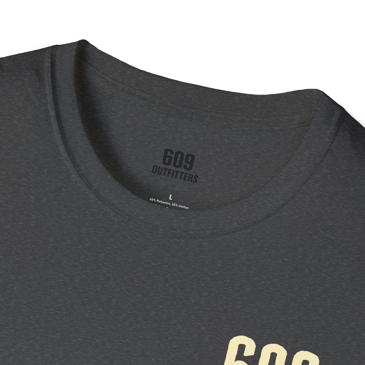 Contemporary Tee | 609 Locals Fishing Club Logo Dark Heather