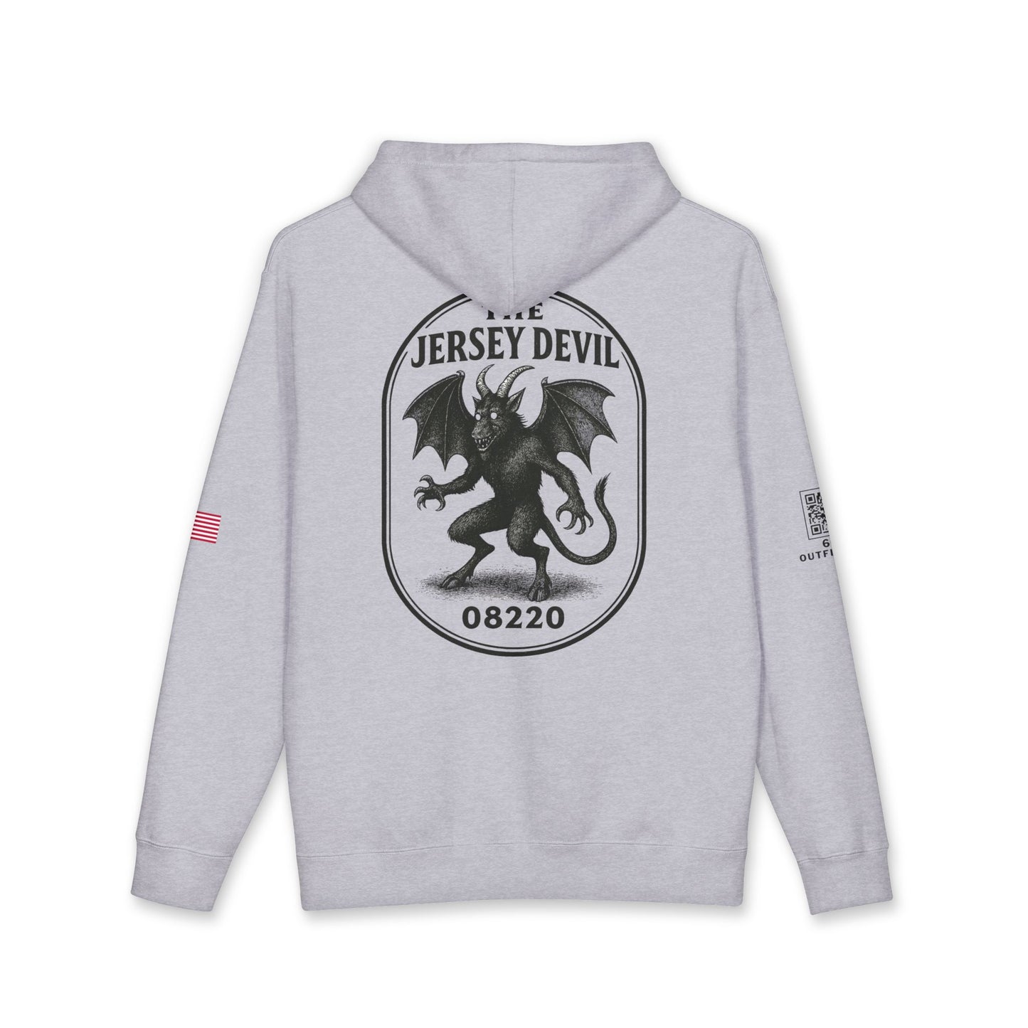 609 Outfitters Jersey Devil Hoodie | Gray Heavy Blend Pullover