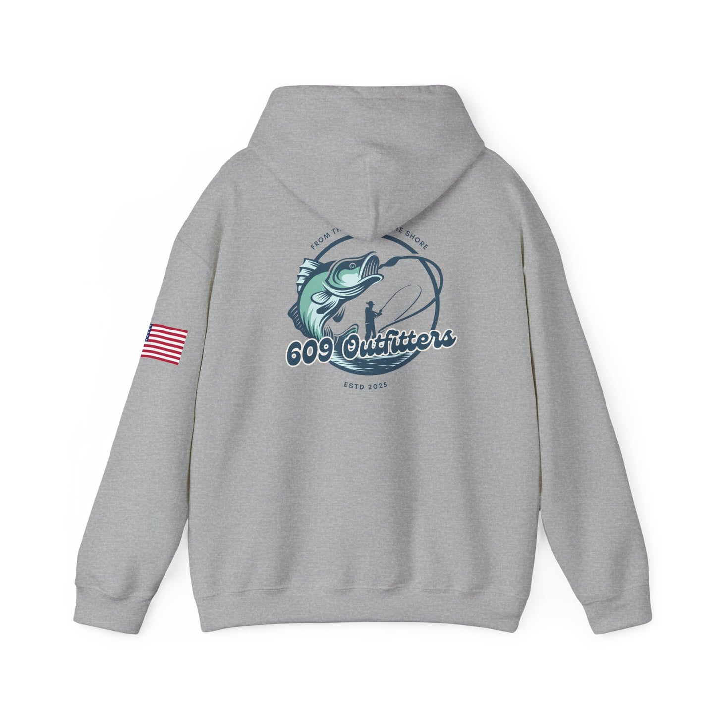 Limited Edition Outdoor Adventure Hoodie | 609 Baiting Lines Gray