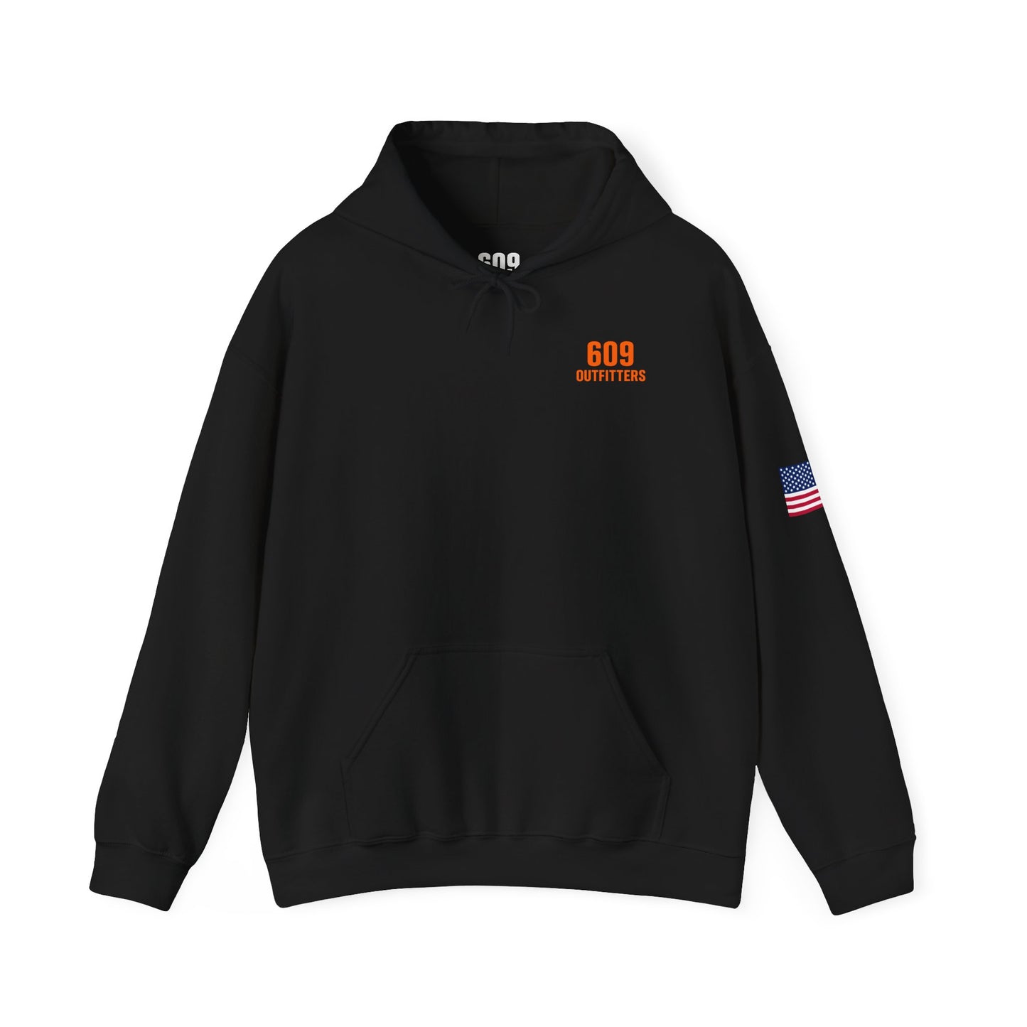 Limited Edition Outdoor Adventure Hoodie | 609 Adventure Logo Black
