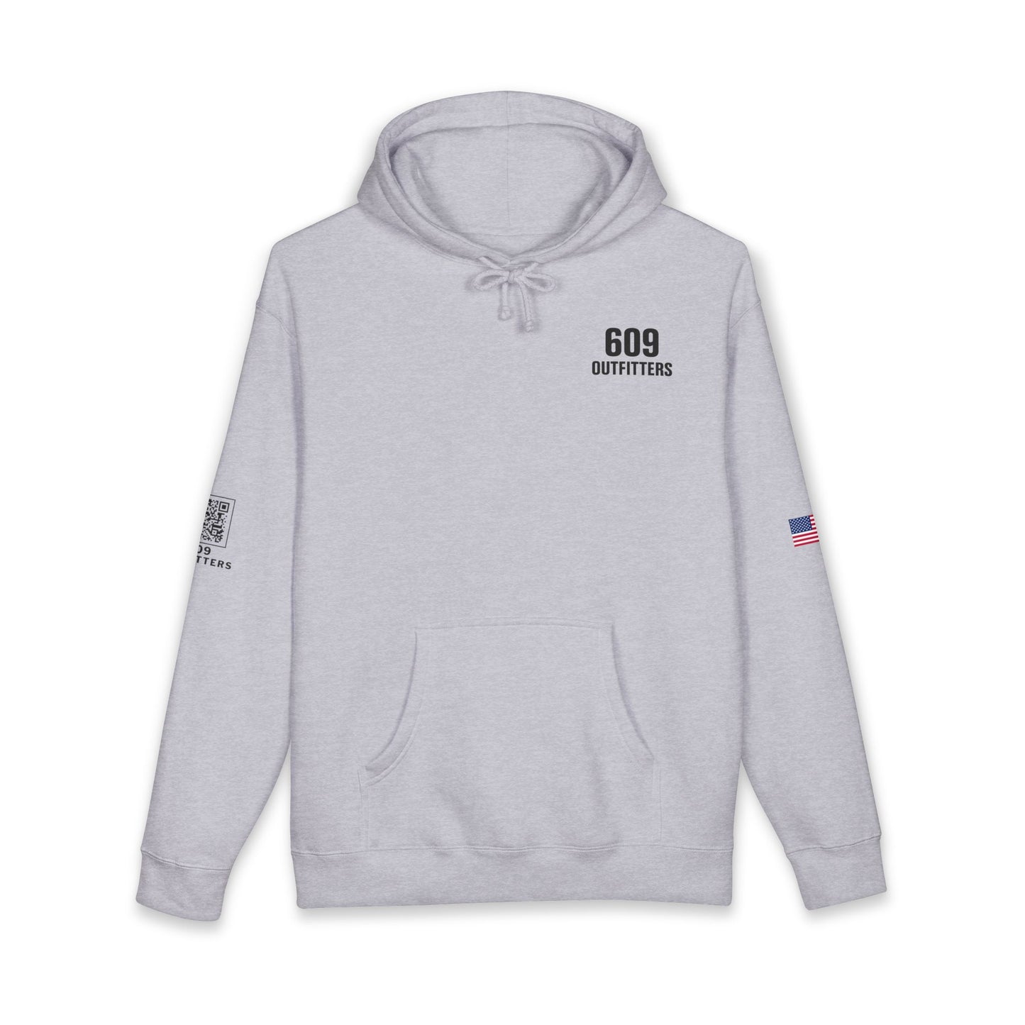 609 Outfitters Jersey Devil Hoodie | Gray Heavy Blend Pullover