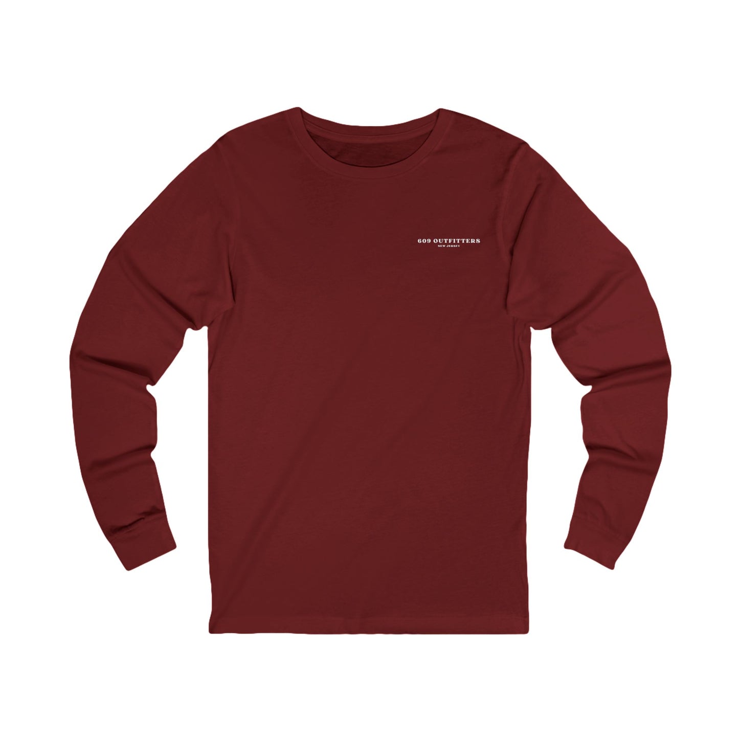 Women's Long Sleeve Jersey Tee | 609 The Pines to The Shore Logo