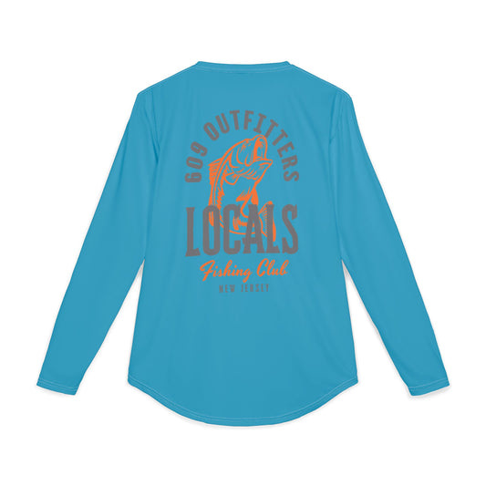 609 Locals Fishing Logo | Long Sleeve UV Sun Protection Top Turquoise