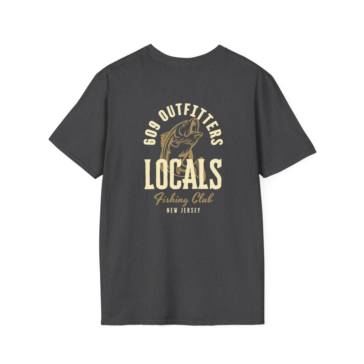 Contemporary Tee | 609 Locals Fishing Club Logo Dark Heather