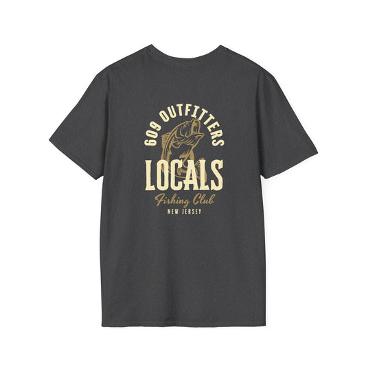 Contemporary Tee | 609 Locals Fishing Club Logo Dark Heather