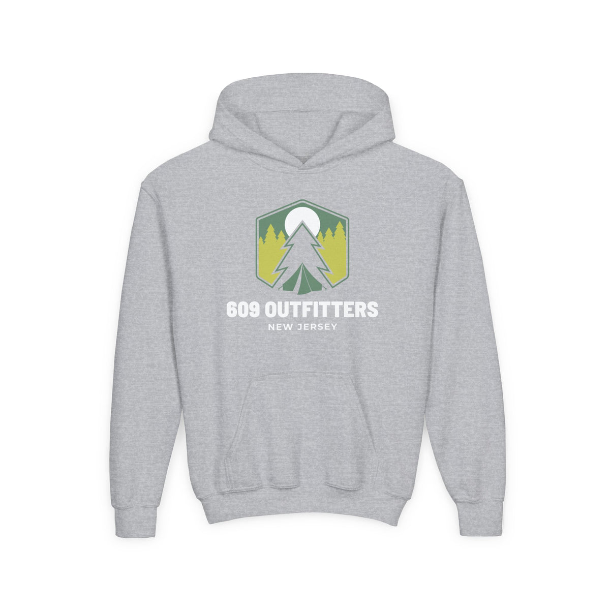609 Outfitters Youth Heavy Blend Nature Logo Hooded Sweatshirt