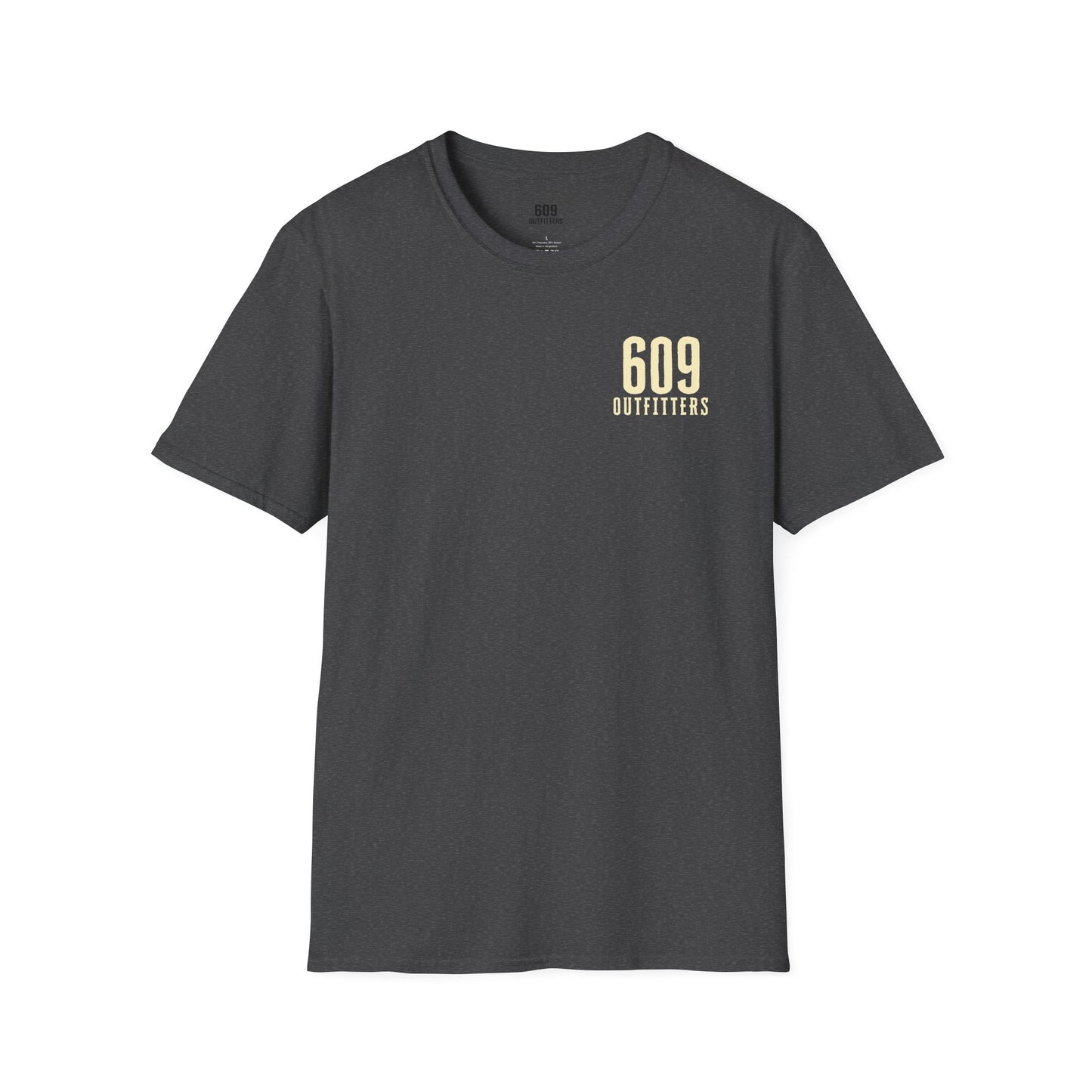 Contemporary Tee | 609 Locals Fishing Club Logo Dark Heather