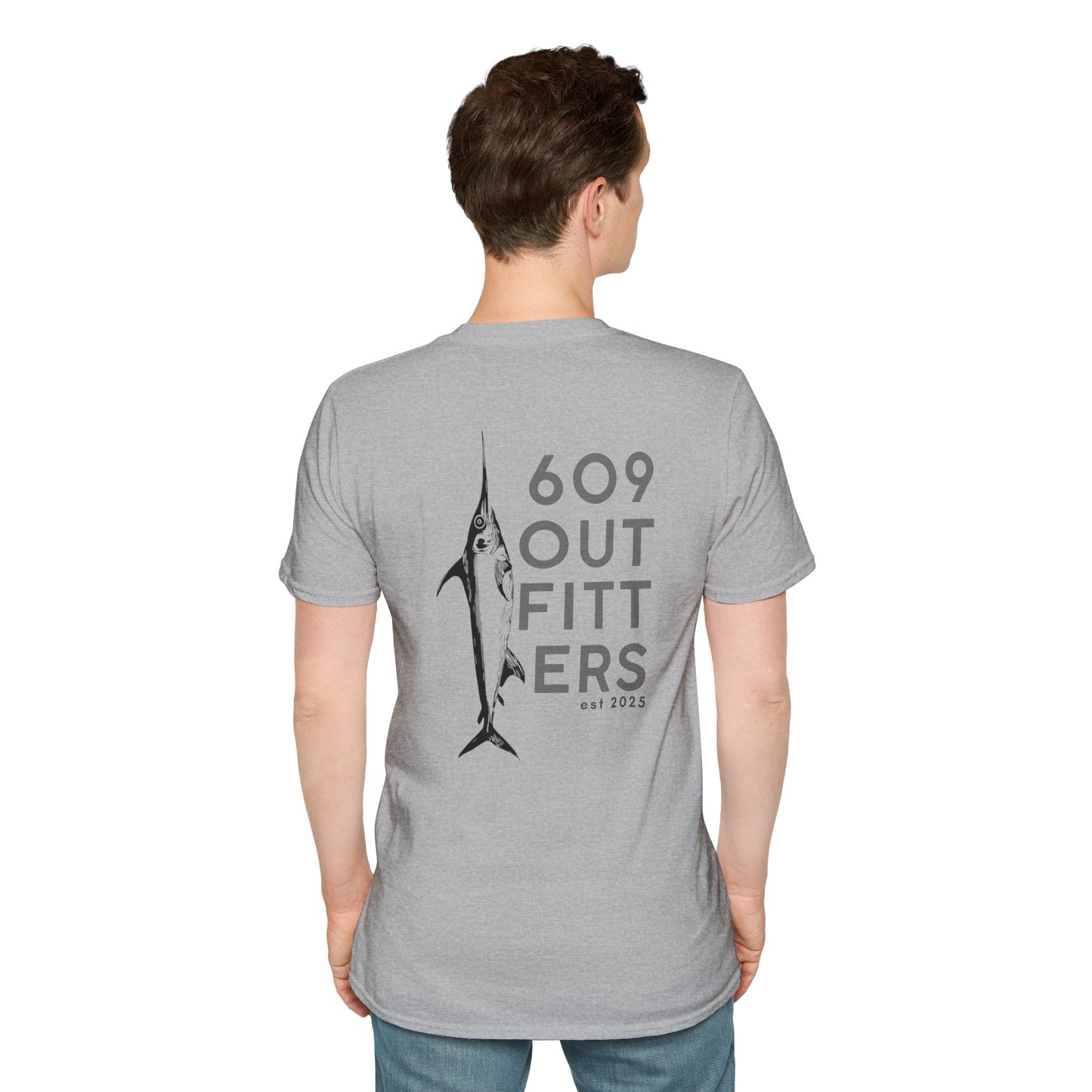 Contemporary Tee | Mens Swordfish Logo Gray