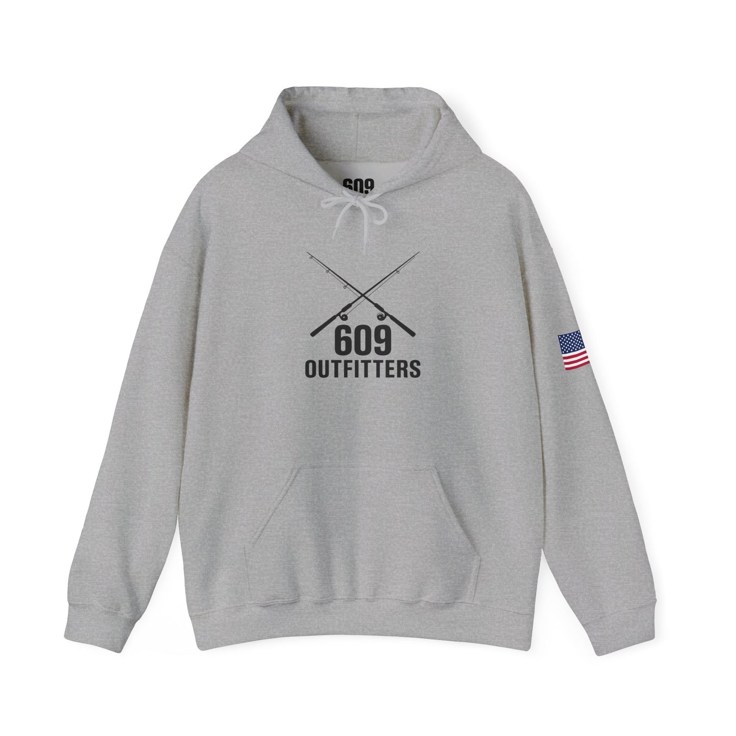 Outdoor Adventure Hoodie | Classic Fishing Rod Logo