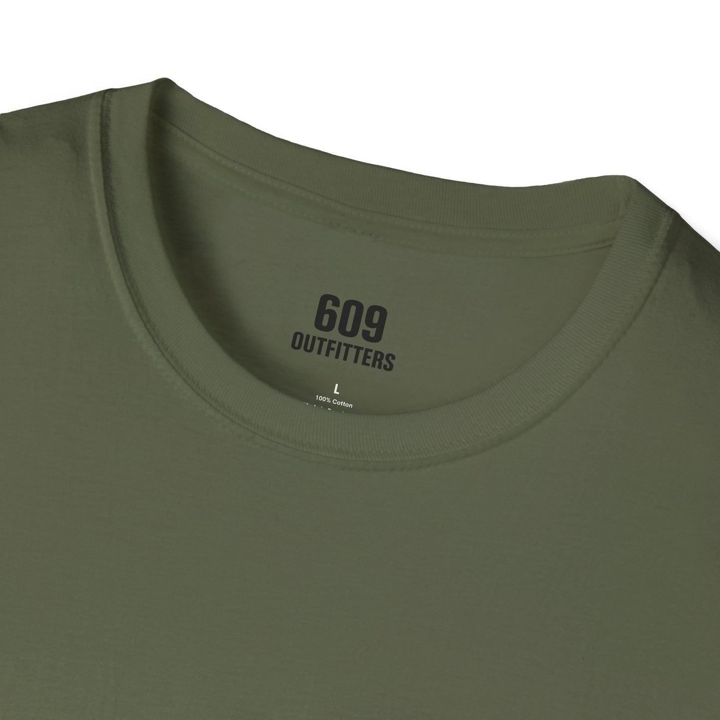 Contemporary Tee | Mens 609 Pines to Shore Logo Olive