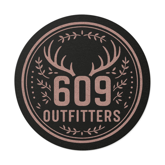 Deer Badge with Vines | Vinyl Sticker