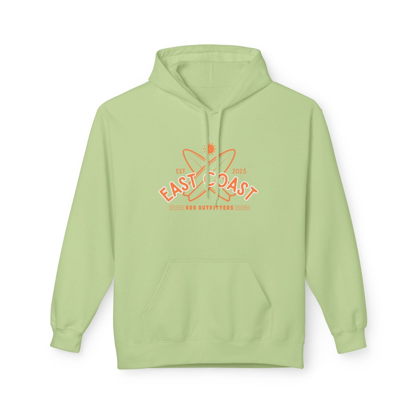 Womens East Coast Surf Logo | Midweight Pullover Hoodie
