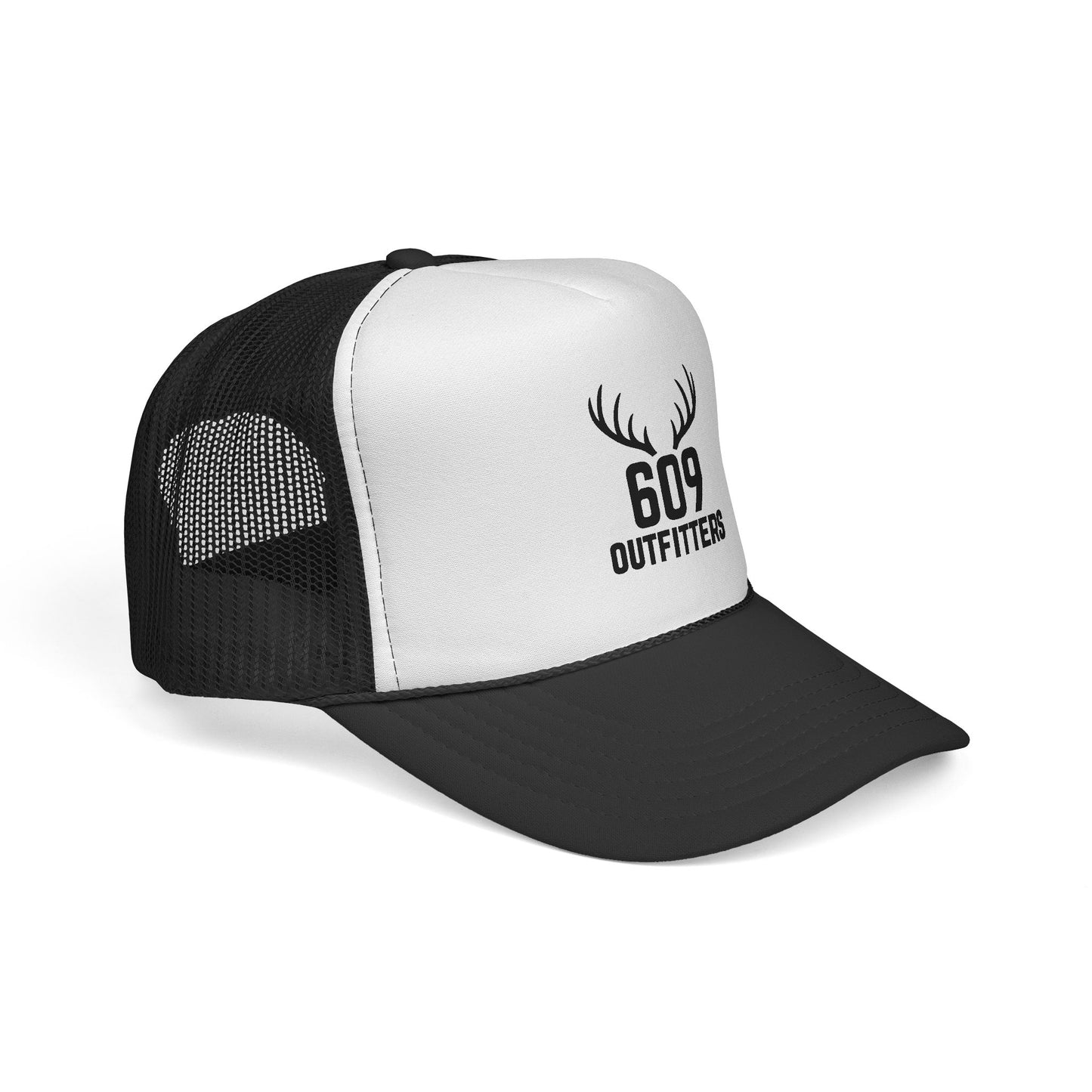 Simple Trucker Hat | Classic Antler Logo | Unisex Style by 609 Outfitters