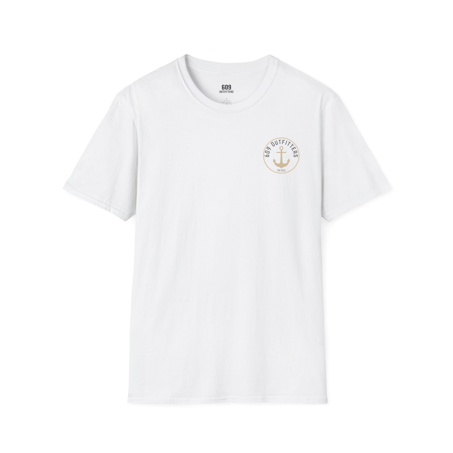 Contemporary Tee | Mens Anchors Away White