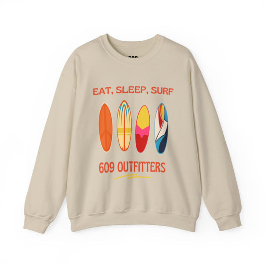 Women's Eat Sleep Surf Logo Crewneck Sweatshirt