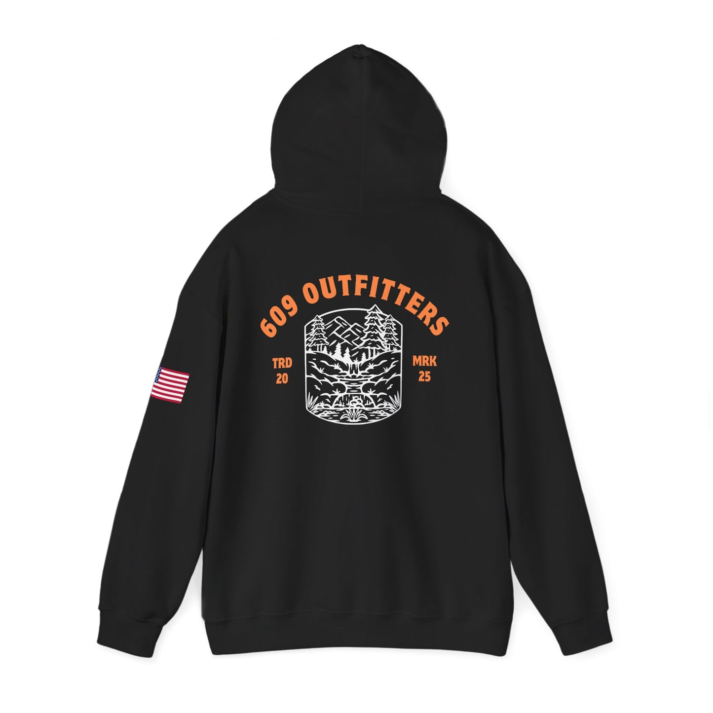 Limited Edition Outdoor Adventure Hoodie | 609 Adventure Logo Black