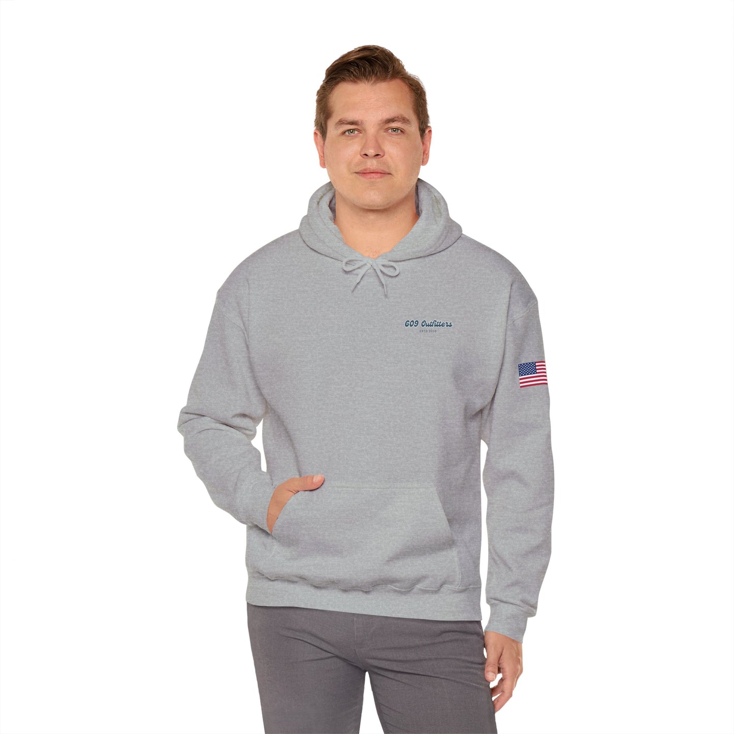 Limited Edition Outdoor Adventure Hoodie | 609 Baiting Lines Gray