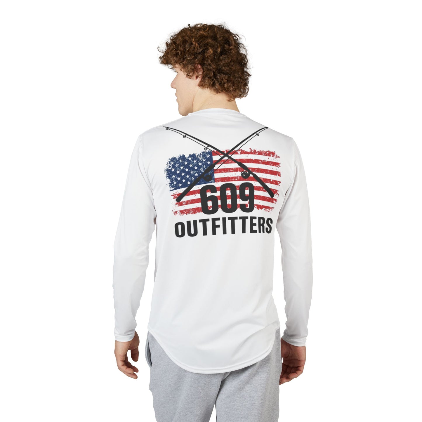 609 American Fishing Logo | Long Sleeve UV Sun Protection Top
