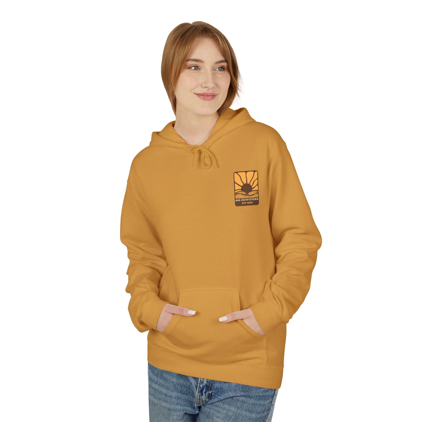 Womens Stained Glass Sunflower Logo | Midweight Pullover Hoodie