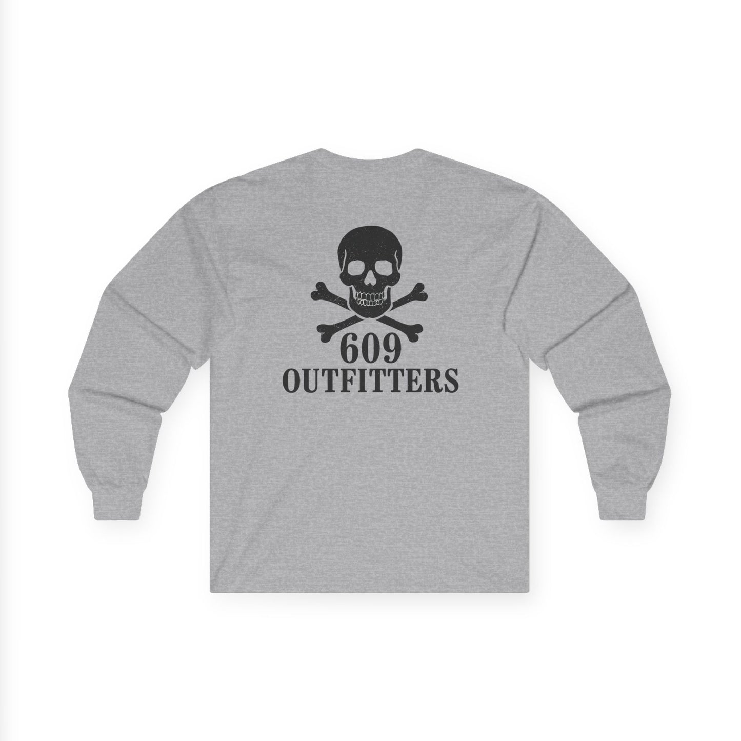 Men's Classic Skull and Bones Long Sleeve Tee