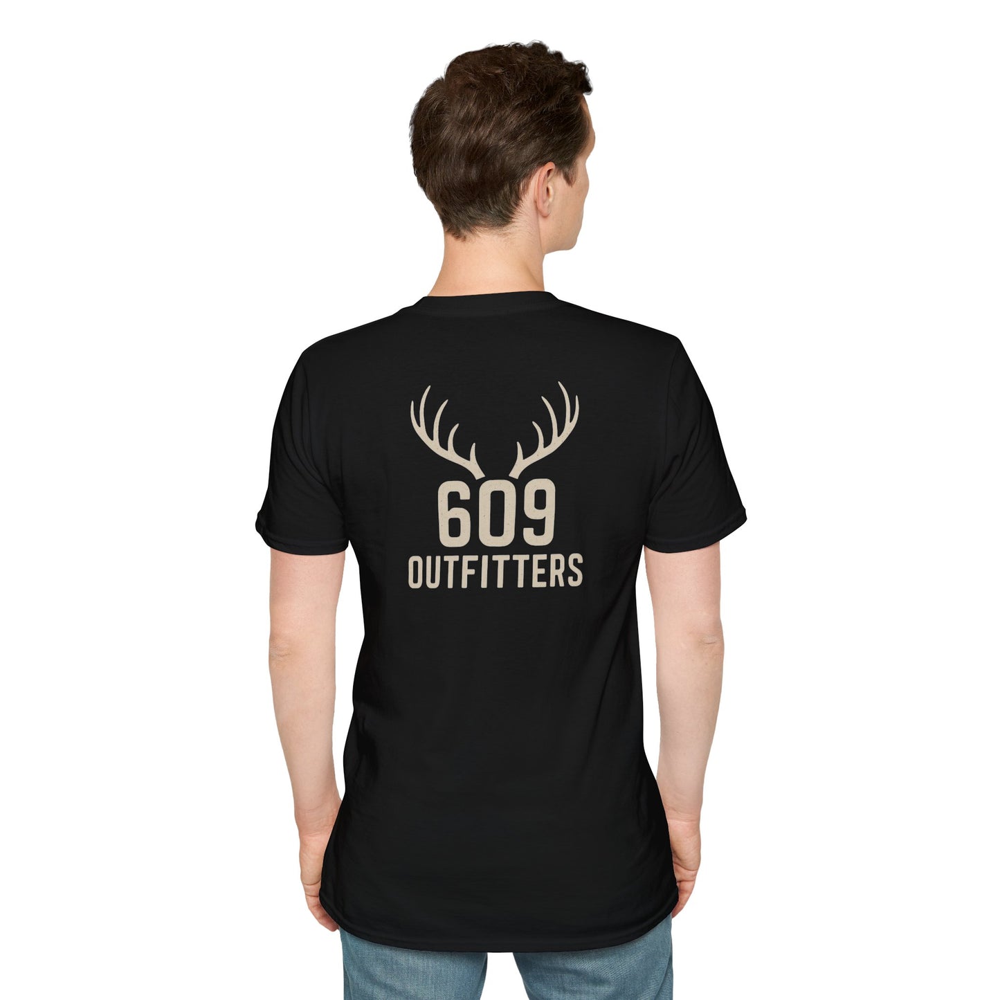 Contemporary Tee | Classic Antler Logo on Black