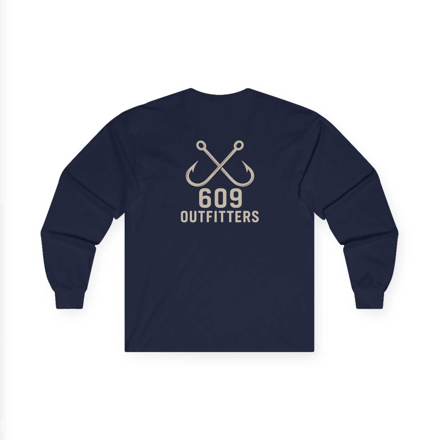 Men's Classic Double Hook Logo Long Sleeve Tee