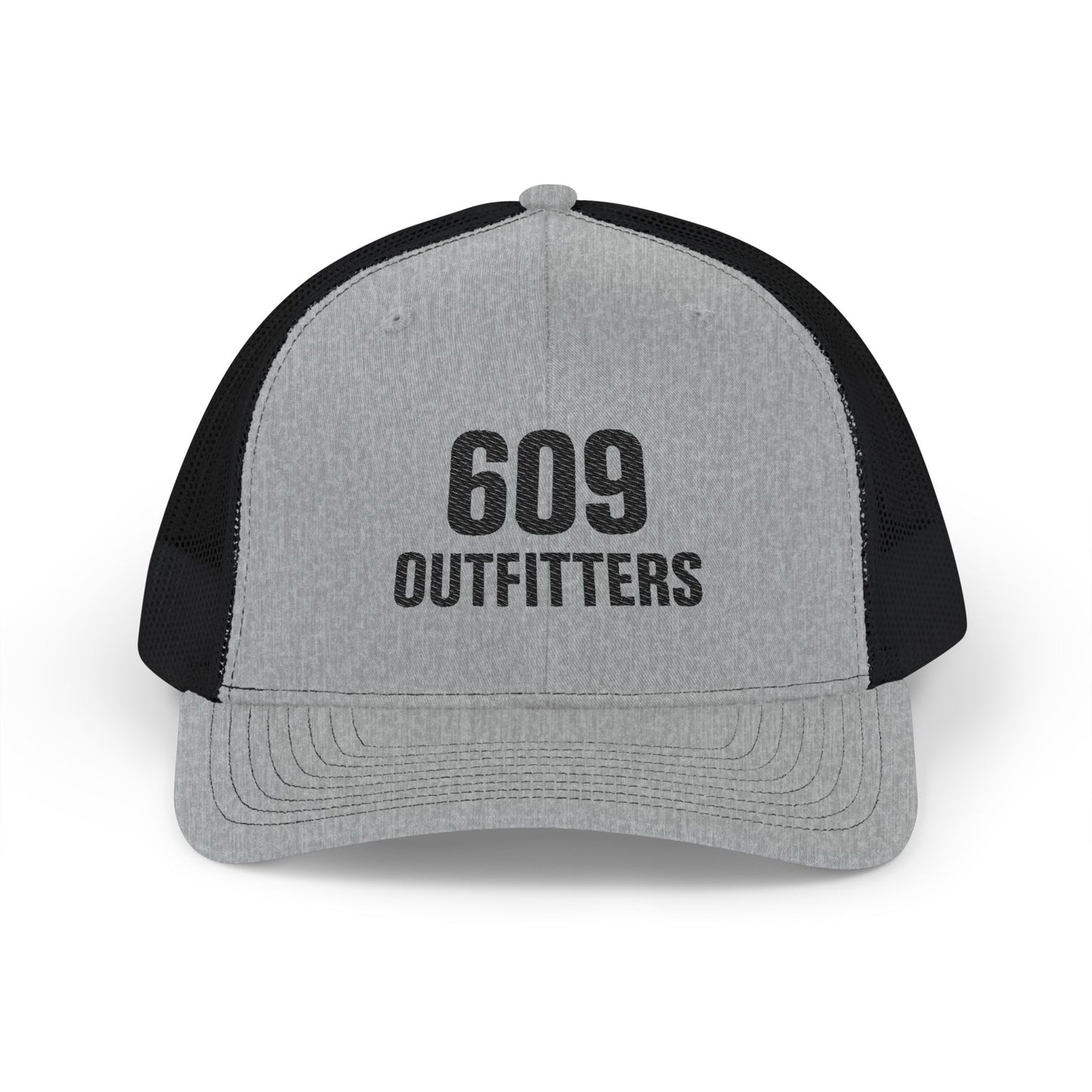 609 Outfitters Embroidered Logo Snapback Trucker Cap