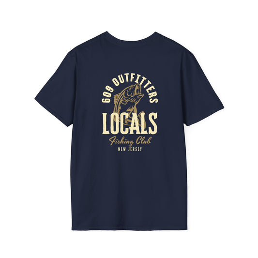 Contemporary Tee | 609 Locals Fishing Club Logo Navy