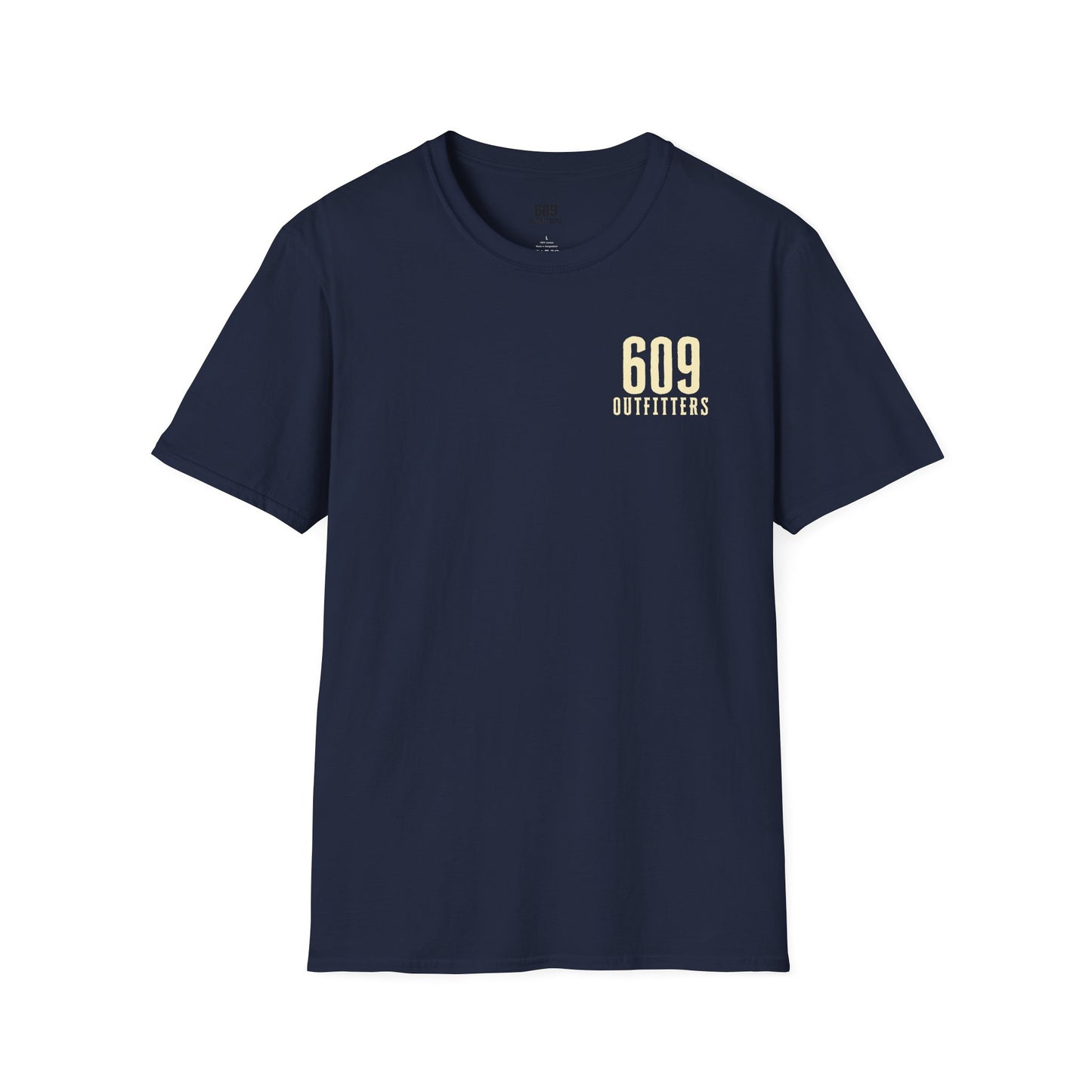 Contemporary Tee | 609 Locals Fishing Club Logo Navy