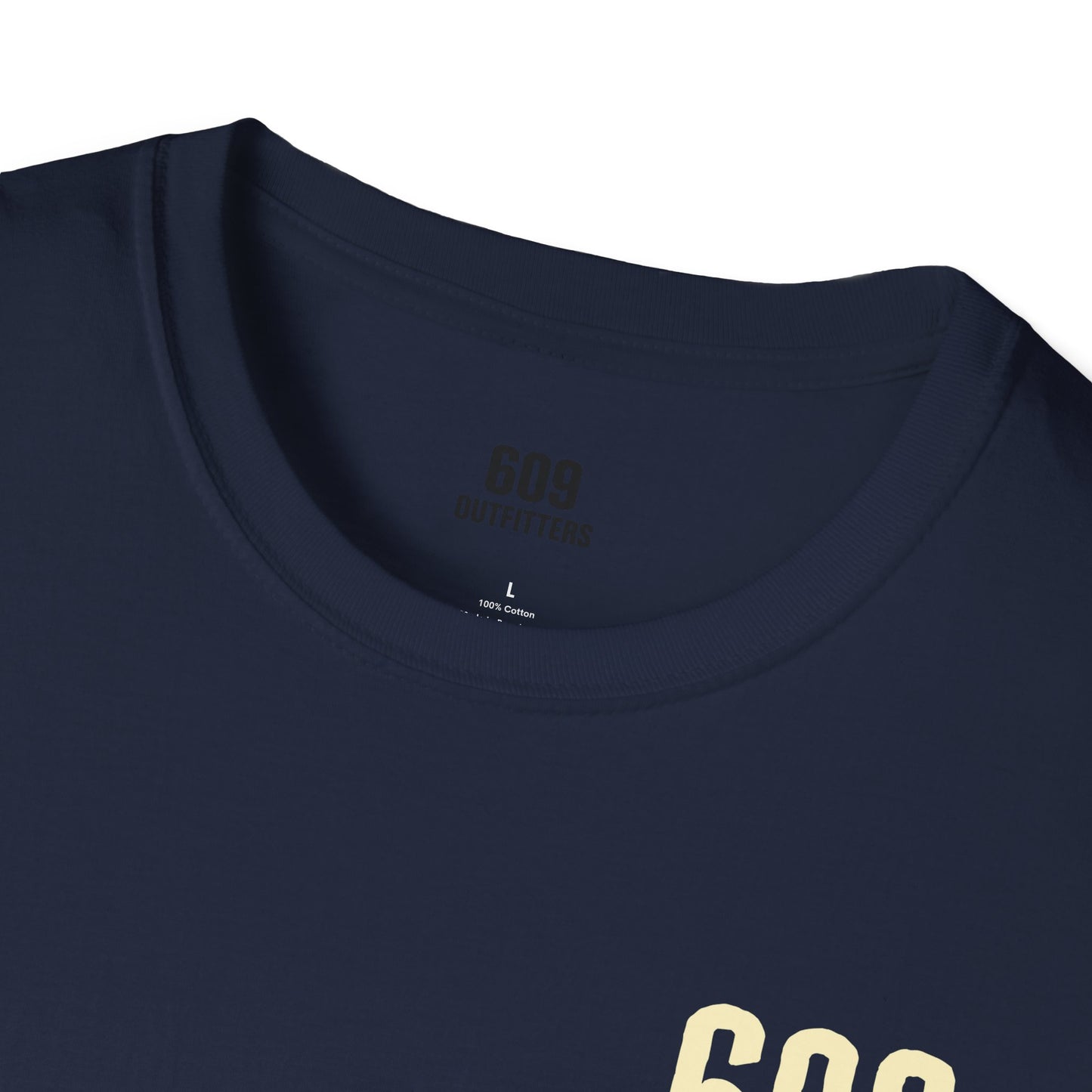 Contemporary Tee | 609 Locals Fishing Club Logo Navy